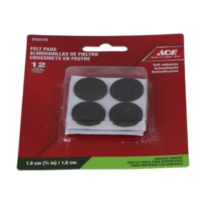 FELT PAD 3/4" 12PC ACRYLIC BROWN ACE FELT PAD 3/4" 12PC ACRYLIC BROWN ACE